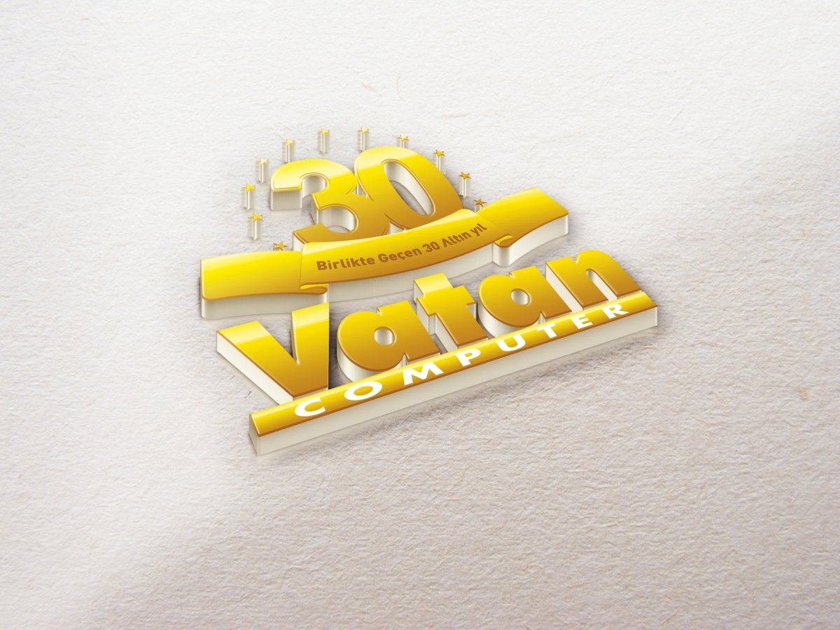 Vatan Computer (Vatan bilgisayar) 30. yıla özel logo | Vedat ŞEKER